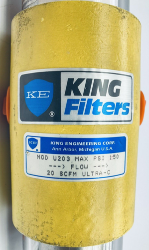 KING-FILTERS U203 DUAL STAGE SERIES-20 SCFM ULTRA-C FILTER AUTO DRAIN - Picture 2 of 14