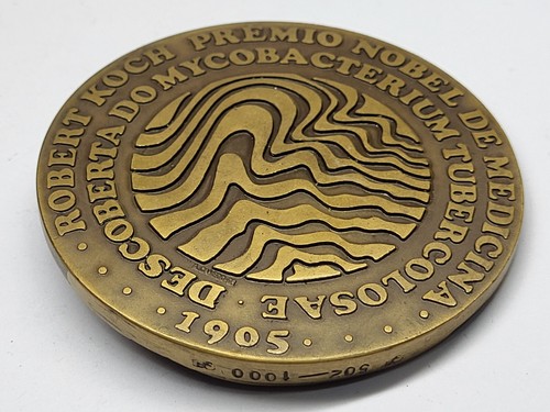 MEDICINE TUBERCULOSIS 1905 Nobel Prize German Physician ROBERT KOCH Bronze Medal - Picture 4 of 4