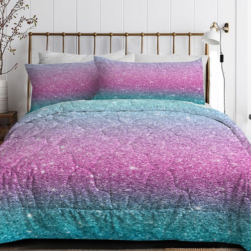 Tie Dye Bettdecken Set Twin Size Bettdecke 3-teilig Bettwäsche Set Kinder Bettwäsche Set - Bild 11 von 17