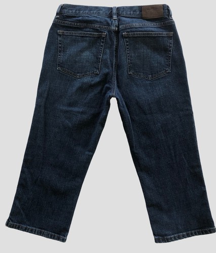 LRL Ralph Lauren Jeans Co Cropped Jeans Size 8 Classic Midcalf Dark Wash EUC - Picture 4 of 12