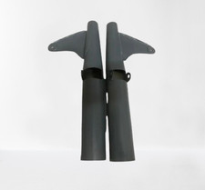 PASSEND FÜR TRIUMPH 650 500 FRONT FORK COVER SHROUDS BOBBER CHOPPER T120 TR6