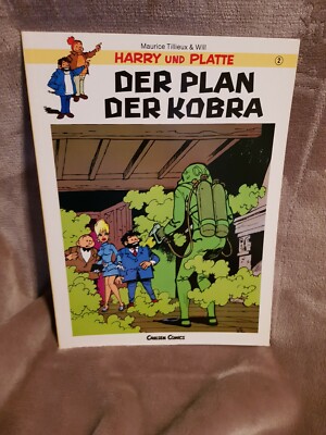 HARRY UND PLATTE 2 + DER PLAN DER KOBRA + CARLSEN COMICS + 1 AUFLAGE Z1 -2
