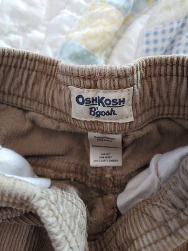 Vintage OshKosh B'Gosh Corduroy Toddler Pants in Size 2 Regular - Picture 3 of 5
