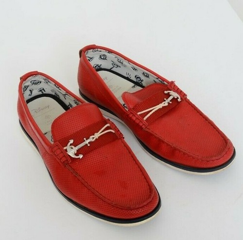 Disney Donald Duck X Call It Spring Abroad Men 8 Women 10 Red Loafers Slip On - Picture 4 of 5