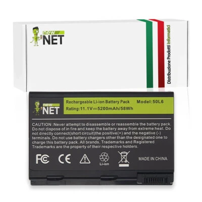 NEW NET BATTERIA PER ACER BATBL50L6 BATBL50L4 10,8-11,1V 5200mAh