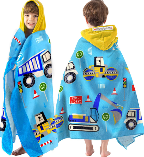 Kids Towels Age 3-10, 30''X50, Soft | Thick | 100% Cotton, Large Absorbent Beach