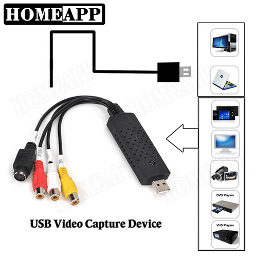 Easy Cap VHS To DVD Audio Video Converter Capture Card USB 2.0 Adapter Win10 - Bild 1 von 8
