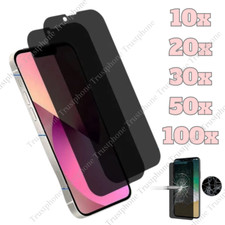 Privacy Screen Protector Tempered Glass Lot For iPhone 16 15 14 13 12 11 XR 8 7