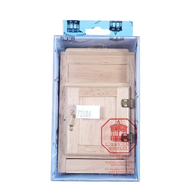 Wooden Ice Box Refrigerator Oak Dollhouse Furniture Town Square Miniatures D2686