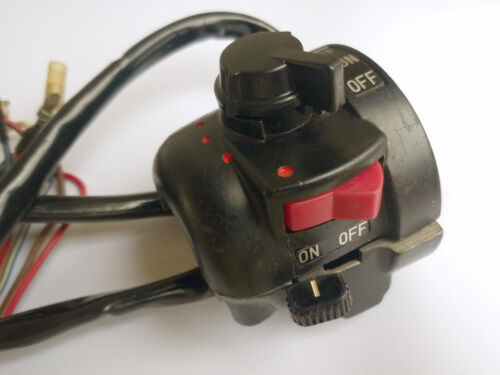NOS Genuine OEM TX750 TX 750 73-74 Holder Handle Switch Engine Run On Off Light - Foto 3 di 10