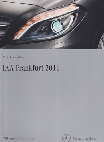 Mercedes Benz Pressemappe IAA Frankfurt 2011
