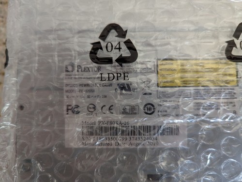 PLEXTOR PX-880SA-26 DVD/CD Rewritable Drive SATA, Open Box - Afbeelding 9 van 12