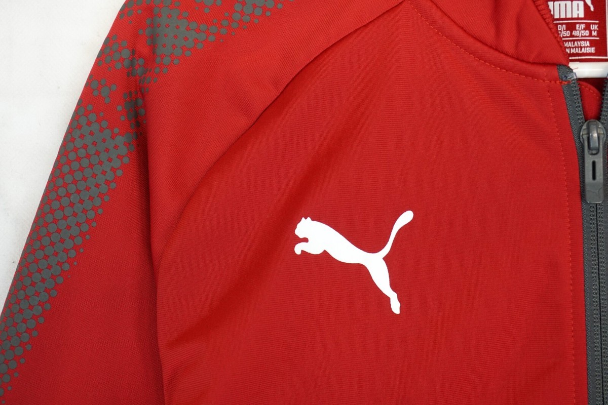 【美品】PUMA アーセナルFC トラックジャケットM Fly Emirates Puma Arsenal Fly Emirates Full Zip Red Track Jacket Men's