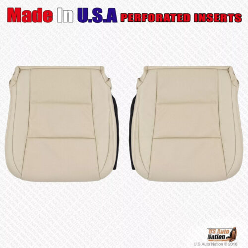 2013-2018 Fits Lexus ES300h ES350 Driver Passenger Perforated Leather Cover Tan - Picture 12 of 14