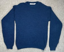 Le Tigre Vintage Made In U.S.A Men's Blue Tall Man Long Sleeve Sweater Size L