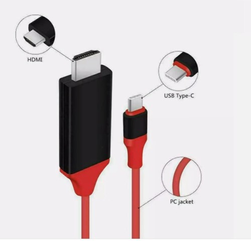 6FT USB-C Typ C na HDMI HDTV TV Kabel Adapter do iPhone 16,16 Plus, 16 Pro Max - Zdjęcie 8 z 15