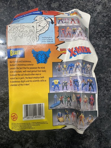 X-Men BEAST Mutant Flipping Power Actionfigur Marvel ToyBiz 1994 Box beschädigt - Bild 2 von 3