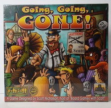 Going Going Gone! Auction bidding action Board Game StrongHold Games