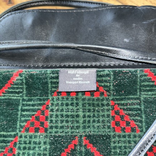 MATT FOTHERGILL Leather/ Tapestry Crossed Body ‘Pub’ Bag Long Strap - Picture 2 of 7