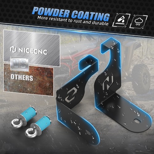 For Kawasaki Teryx KRX 1000 KRF1000 Tow Hook Billet Aluminum 2020-2023 NICECNC - Picture 6 of 12