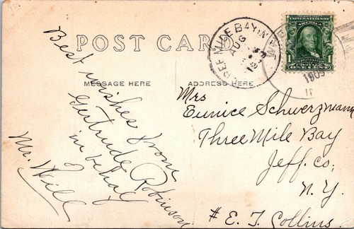 GREETINGS FROM VALPARAISO, INDIANA - MULTI-VIEW - 1909 - OLD REAL PHOTO POSTCARD - Picture 2 of 2