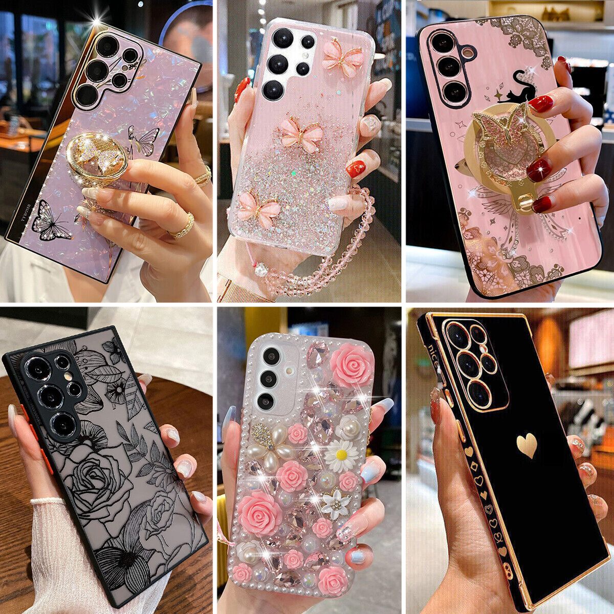 For Samsung S23 S24 Ultra A55 A15 S22 S21 A14 A13 A54 Note20 S20 Soft Case Cover-image
