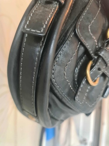 Coach Legacy buckle Flap Shoulder Bag Black Leather - Picture 14 of 17