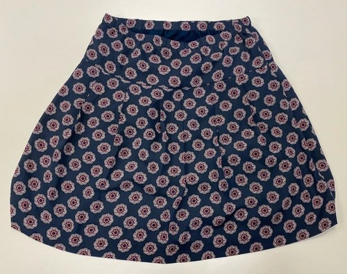 Ann Taylor LOFT Womens Dusty Purple Floral Geometric Print Pleated Skirt Sz S - Picture 2 of 6