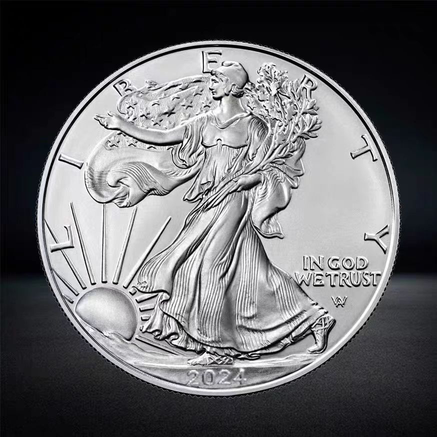 2024 1 oz American Silver Eagle Coin $1 (BU) Walking Liberty Bullion Coins