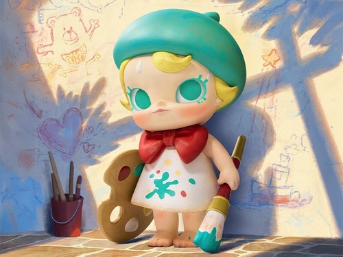 POP MART Baby Molly Future Painter BIG SIZE Unopened Figure H190mm JAPAN - Picture 3 of 6