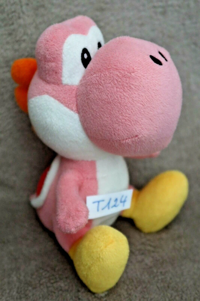 Peluche n T124 dinosaure rose Birdo Patch Rose Yoshi Super Mario