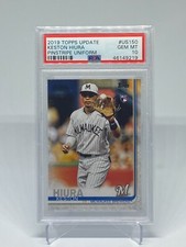 2019 Topps Update Keston Hiura RC US150 SP Image Variation PSA 10 Low Pop