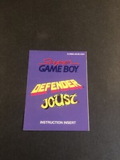 super gameboy defender joust Manual