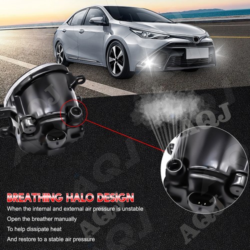 2x White LED Fog Lights Driving Lamp For LEXUS RX450H 2010-2013 Bumper Lamp - Foto 3 di 11