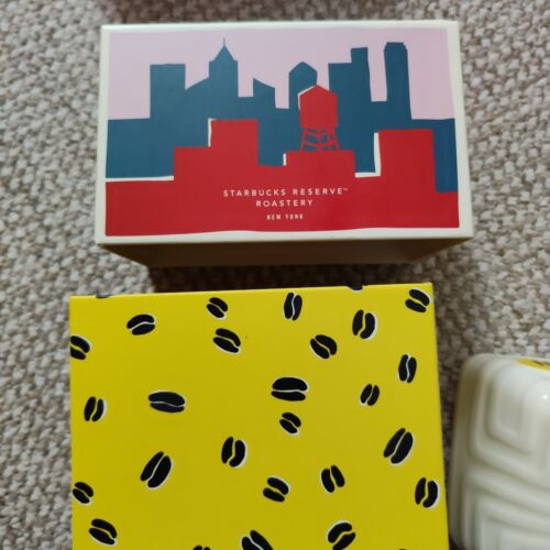 Starbucks NYC reserve roastery Square mug boxed New York City yellow red blue - Picture 8 of 15