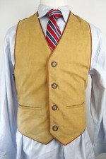 The Territory Ahead Leather Vest Men Size Small