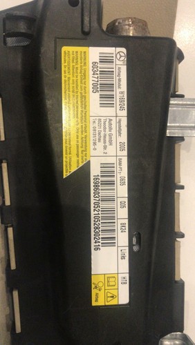 MERCEDES MODULO AIRBAG SX SEDILE Cod. 603477005 - Foto 3 di 3