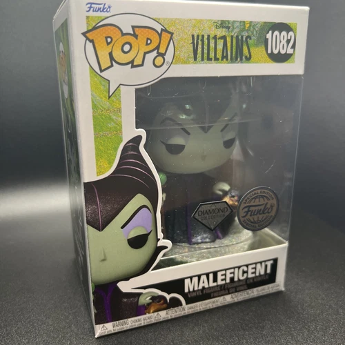 Funko Pop SPECIAL EDITION Maleficent  #1082 Diamond Collection Villains W/PP 🔥