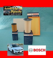 KIT TAGLIANDO VW VOLKSWAGEN GOLF 7 VII 1.6 2.0 TDI GTD KIT 4 FILTRI BOSCH ORIGIN