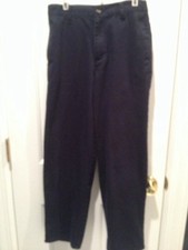 BOY'S SIZE 12 NAVY 'BASIC EDITIONS' CHINO/SCHOOL UNIFORM PANTS W/ADJUST. WAIST