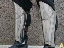Antique Designer Medieval Steel Greaves LARP Armor Leg Guard Best Halloween gift