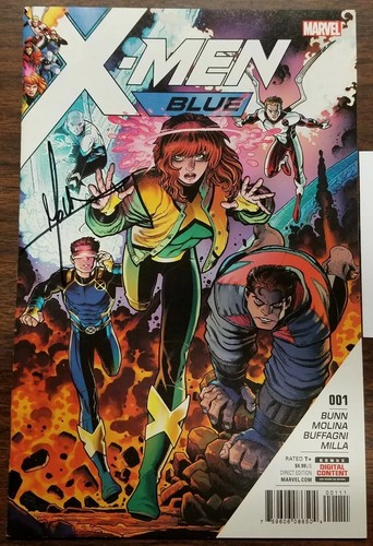 X-Men: Blue (2017) #1 SIGNED by Jorge Molina with Notarized Witness of Signature - Picture 2 of 5