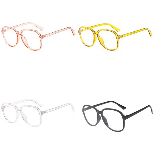 Clear Transparent Large Glasses Frame HD Lens Oversized Retro Vintage Classic - Picture 2 of 10