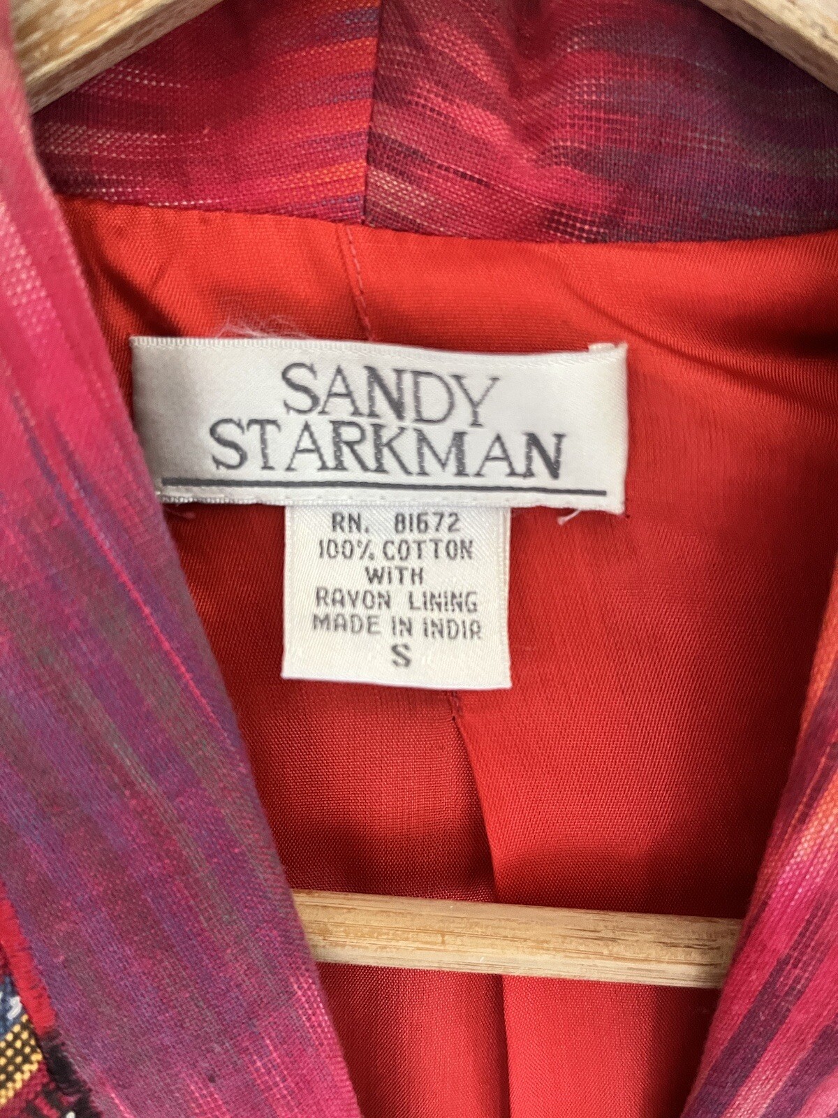 Sandy Starkman Patchwork Embroidered Tapestry Jac… - image 14