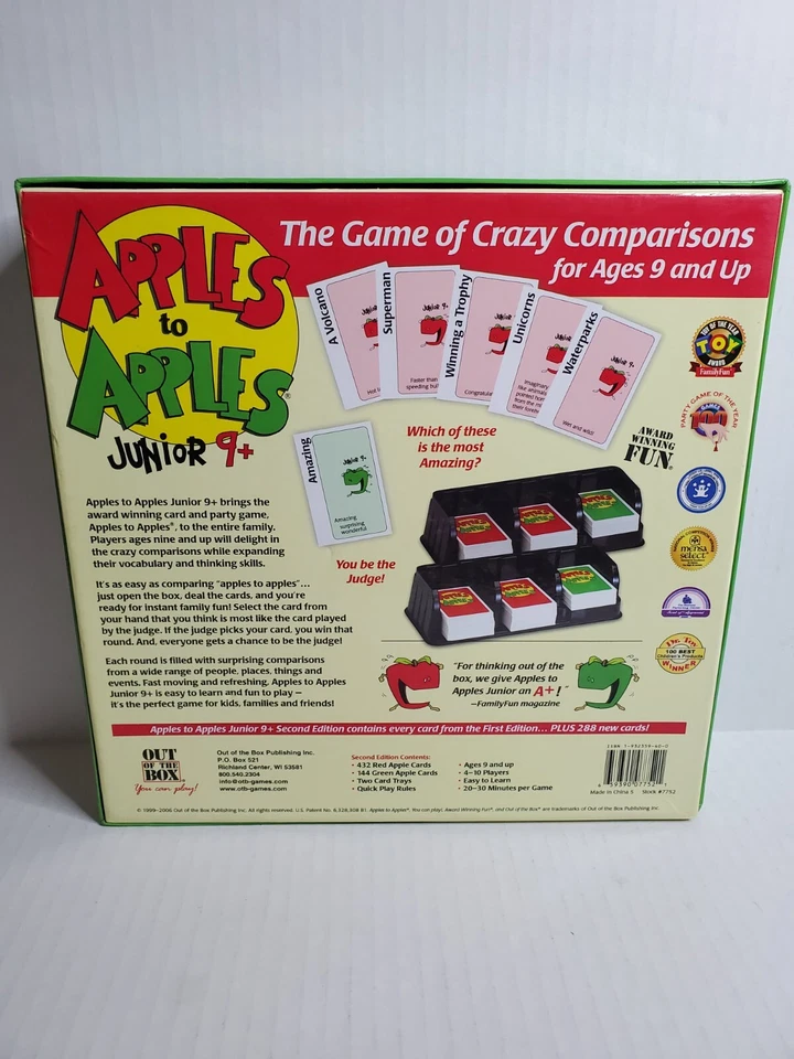Apples to Apples Junior Game Ages 9 and Up Board Game/MISSING RULE BOOK - Image 2 of 4
