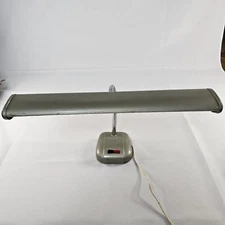 Vintage Metal Desk Lamp Retro MCM Push Button Flex Gooseneck Japan Works READ⬇