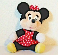 Vintage Disneyland Disney World Minnie Mouse Stuffed Animal Plush 7.5"