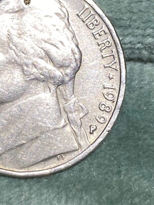 1989-D ジェファーソン ニッケル 1989-D Denver Brilliant Uncirculated Jefferson Nickel Five