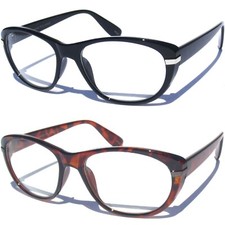 Cat Eye Glasses Clear Lens Eyewear Retro 50's 60's Pinup Vintage Style Frame