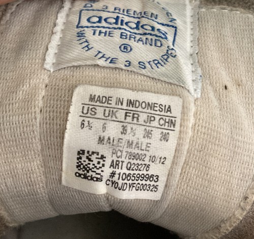 Adidas Basket Profi UK6 US 8,5 Tan Lace Up Hi-Top Sneaker - Bild 7 von 7